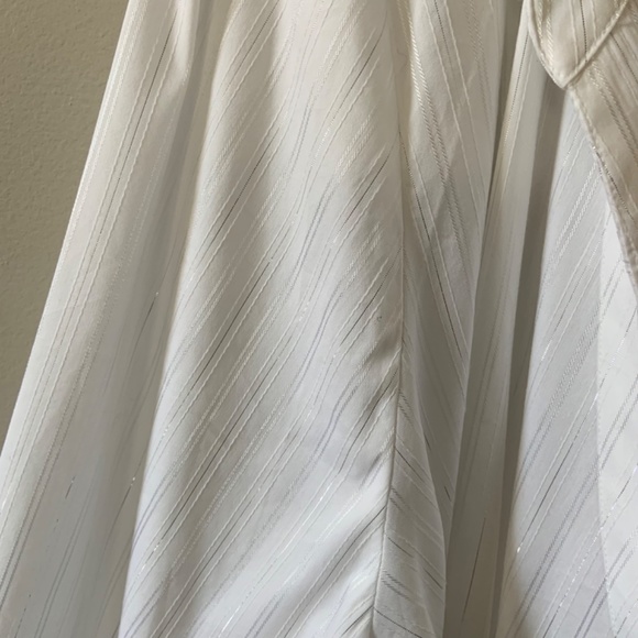 Lane Bryant white tie blouse/dress NWT - Picture 3 of 3